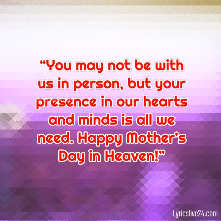 Happy Heavenly Mothers Day Quotes – Lyricslive24.com
